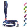 Nylon Dog Leash for Small Dogs and Medium Dogs 4 Ft x 1 inch Wide Heavy Duty Purple Nasa Color