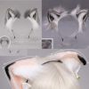 Grey Plush Cat Ears Hairband Cosplay Fluffy Dog Fox Animal Ears Headband Halloween Cosplay Party Costume Hair Hoop