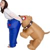 Shark Dog Bit Trousers Inflatable costume Cosplay Funny Blow Up Suit Halloween Fancy Dress Halloween Costume for Adult