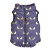 .Cartoon Cardigan Waistcoat with Zipper Tractive Hole for Dogs