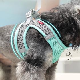 Pet Harness For Dog & Cat; No Pull Breathable Dog Vest Harness For Walking; Anti Escape Dog Harness (Color: Sky Blue, size: s)