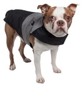 Touchdog Lightening-Shield Waterproof 2-in-1 Convertible Dog Jacket w/ Blackshark technology (size: medium)