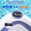 Baby Bath Tub with Thermometer Collapsible Travel-Friendly 0-24Months Baby Bathtub